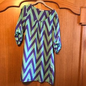 Chevron Print Dress